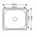 Cuba Inox  Cozinha Gourmet Sobrepor Escovado Guimmis® 9162