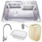 Cuba Inox Aco 304 Pia De Sobrep 162x+torneira Roma Guimmis