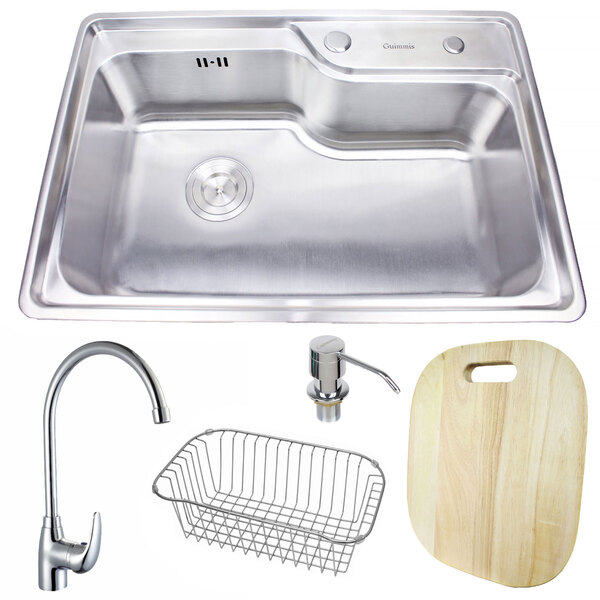 Cuba Inox Aco 304 Pia De Sobrep 162x+torneira Roma Guimmis