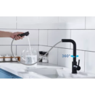 Cuba Inox Black 60x42cm + Tábua E Torneira Extensível Preta