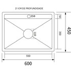 Cuba Inox Cozinha Sobrepor Completa Dosador Torneira Filtro