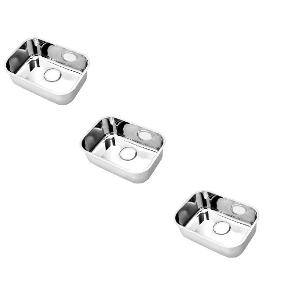 Cuba Inox De Embutir 47x32x18 Alto Brilho Invicta - 3 Peças N