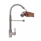 Cuba Inox Dupla Com Torneira Gourmet Aço Escovado E Tábua