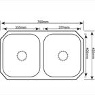 Cuba Inox Dupla Cozinha Gourmet Embut Escovado Guimmis 9261