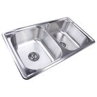 Cuba Inox Dupla Cozinha Gourmet Sobrep Escovado Guimmis 9569