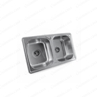 Cuba Inox Dupla Cozinha Gourmet Sobrep Escovado Guimmis 9569