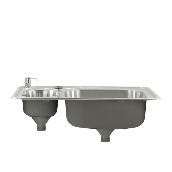 Cuba Inox Dupla Pia Cozinha Gourmet 70x50 Cm Guimmis.casa