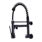 Cuba Inox Escovada Dupla Torneira Parede Preta Tábua Lixeira