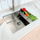 Cuba Inox Gourmet 50x40 Quadrada Com Cesto Escorredor Cuba De