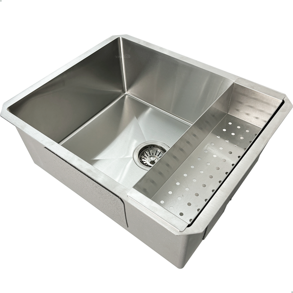 Cuba Inox Gourmet 50x40 Quadrada Com Cesto Escorredor Cuba De