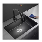 Cuba Inox Gourmet Preta Sobrepor Ou Embutir 60x40cm Black