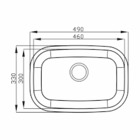 Cuba Inox N1 Polida 46x30x14 - Duranox