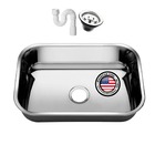 Cuba Inox Pia Cozinha 430 47x30x17  + Sifão + Válvula – Ameri