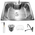 Cuba Inox Pia Cozinha Gourmet Luxo Aço Escovado 6001