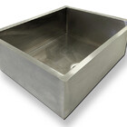 Cuba Inox Quadrada 500 X 500 Com Cesto Escorredor E Valvula G