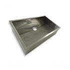 Cuba Inox Quadrada Calha Pia Com Válvula 70 X 40 Cm Com Escor