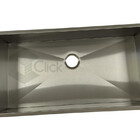 Cuba Inox Quadrada Calha Pia Com Válvula 80x40 Cm Churrasco