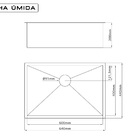 Cuba Inox Quadrada Gourmet Com Válvula 60 X 40 Cm