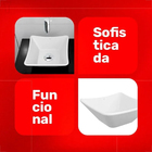 Cuba Japi De Apoio Mantua Branca 29.5x29.5cm