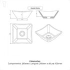 Cuba Japi De Apoio Mantua Branca 29.5x29.5cm