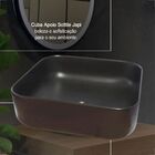 Cuba Japi De Apoio Sottile Quadrada Preta Fosca