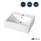 Cuba Lavabo Banheiro Em Cerâmica Louça Retangular 53,5x42 Bra