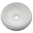 Cuba Lavabo Maresias de Apoio Redonda Branca Ceramica 36cmX36