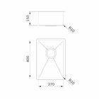 Cuba Mekal Linha Retta Lr-27 27x40 Aço Escovado