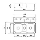Cuba Mekal Linha Trio Luxo 100x51 De Sobrepor Aço Escovado