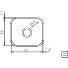 Cuba N.0 Tramontina 40 X 34 X 14 Cm Lavínia 40 Bl Perfecta Em