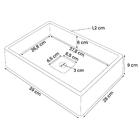 Cuba Oregon De Cimento Retangular 39x28 Cm