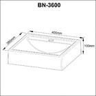 Cuba Para Banheiro 40x10x38cm Bn3600 Tecnomobili Branco