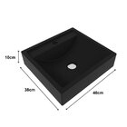 Cuba Para Banheiro 40x10x38cm Preto