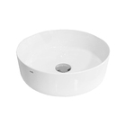 Cuba para Banheiro Cerâmica Branca Redonda 36cm Reno RC 24