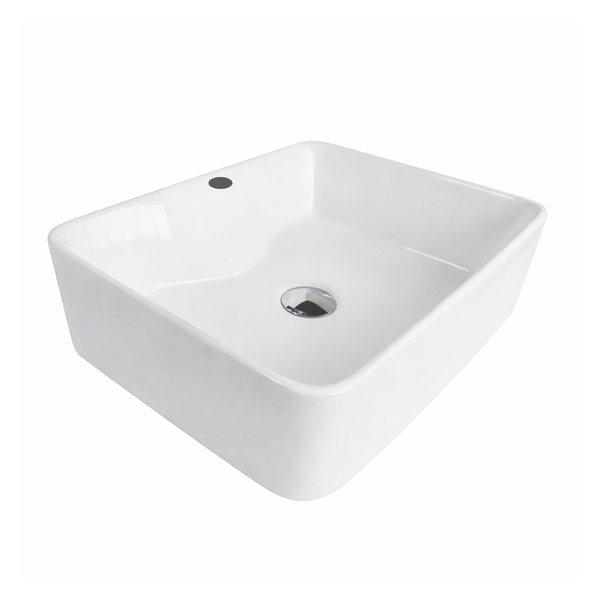 Cuba para Banheiro Cerâmica Branca Retangular 49cm Reno RC 10