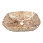 Cuba Para Banheiro Cerâmica Marmorizada Sobrepor Apoio