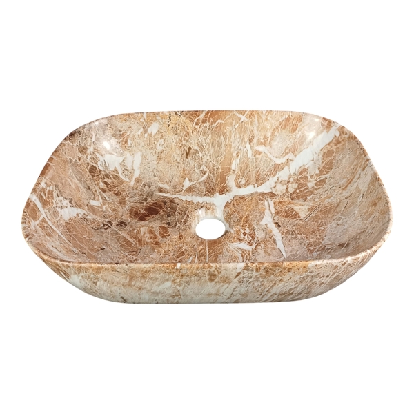 Cuba Para Banheiro Cerâmica Marmorizada Sobrepor Apoio