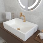 Cuba Para Banheiro Com Apoio Para Torneira Esmeralda Newstone