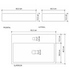 Cuba Para Banheiro Com Apoio Para Torneira Esmeralda Newstone