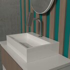 Cuba Para Banheiro Com Apoio Para Torneira Fundo Oculto Diamo