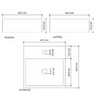 Cuba Para Banheiro Com Apoio Para Torneira Onix Newstone Vent