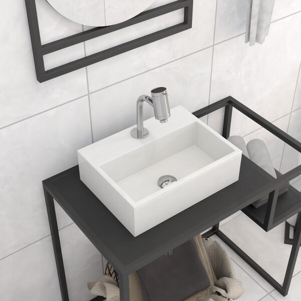 Cuba Para Banheiro Com Apoio Para Torneira Safira Newstone Ve