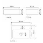 Cuba Para Banheiro Com Apoio Para Torneira Safira Newstone Ve