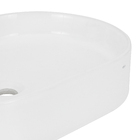 Cuba para Banheiro de Apoio Louça Oval Branca 58x39cm Barcelona Sensea