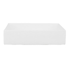 Cuba para Banheiro de Apoio Louça Retangular Branca Fosca 49x37cm Madrid Sensea