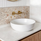 Cuba para Banheiro de Apoio Louça Redonda Branca 30cm Lyon Sensea