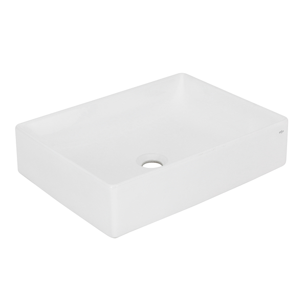 Cuba para Banheiro de Apoio Louça Retangular Branca 49x37cm Madrid Sensea