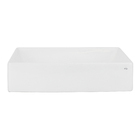 Cuba para Banheiro de Apoio Louça Retangular Branca 49x37cm Madrid Sensea