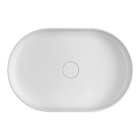 Cuba para Banheiro de Apoio Louça Oval Branca 60x40cm Slim Deca