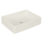 Cuba para Banheiro de Apoio Louça Retangular Palha Fosca 49x37cm Madrid Sensea